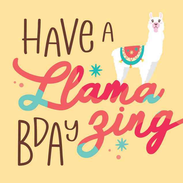 Have A Llamazing Birthday Confetti-exploding Greetings Card