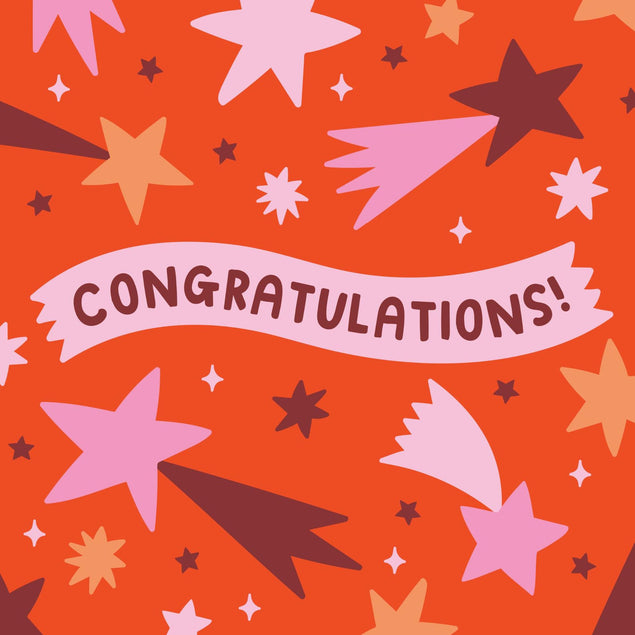 Congratulations Beautiful Stars Confetti-exploding Greetings Card – Boomf