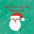 On My Nice List Christmas Confetti-exploding Greetings Card