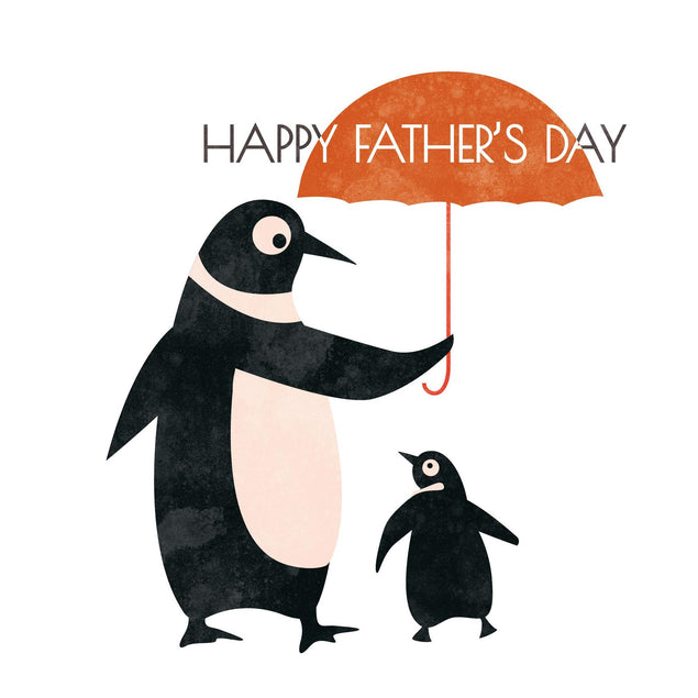 Father's Day Penguin Confetti-exploding Greetings Card