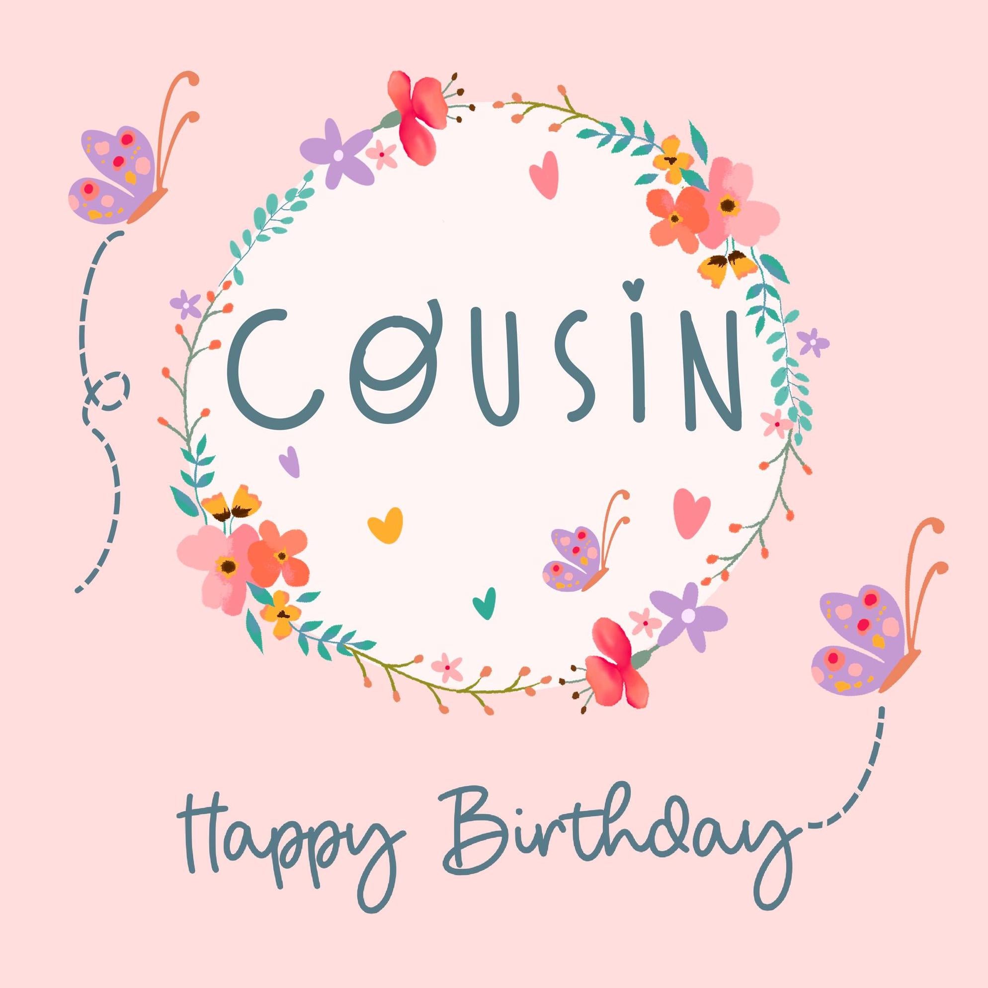 Cousin Happy Birthday Confetti-exploding Greetings Card – Boomf