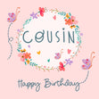 Cousin Happy Birthday Confetti-exploding Greetings Card