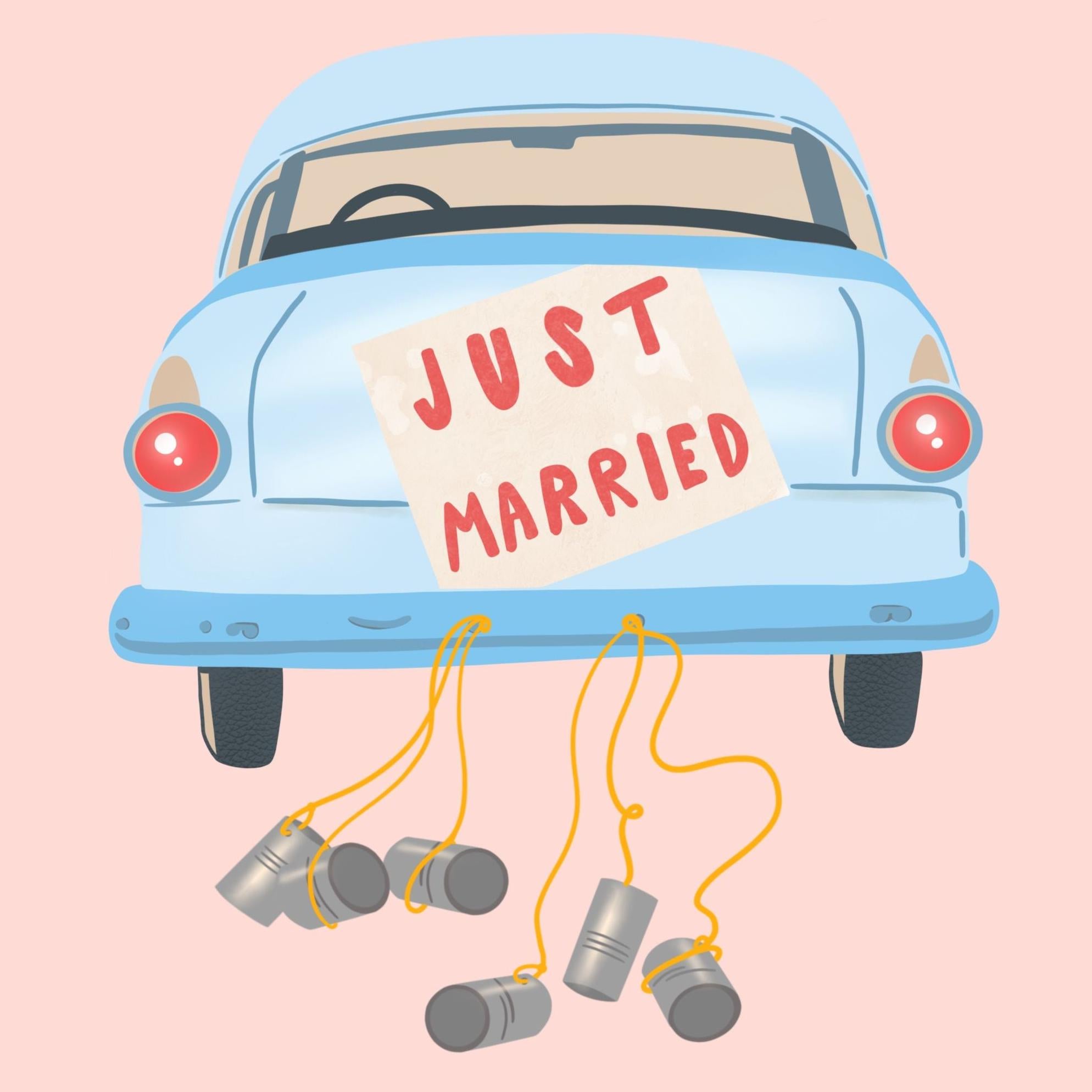 Just Married Confetti-exploding Greetings Card – Boomf