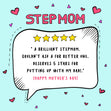 Happy Mother's Day 5 Stars Stepmom Confetti-exploding Greetings Card