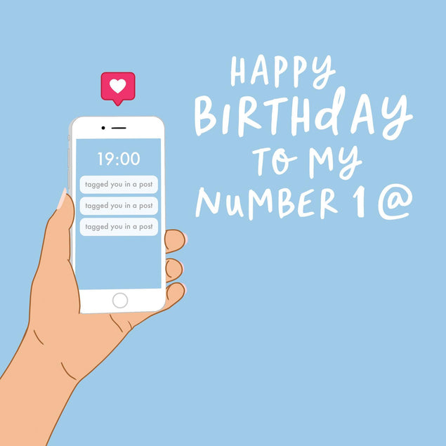 Number One @ Confetti-exploding Greetings Card