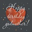 Big Heart Happy Birthday Godmother Confetti-exploding Greetings Card