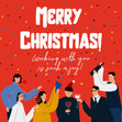 Merry Christmas Colleague Fantastic Party Confetti-exploding Greetings Card