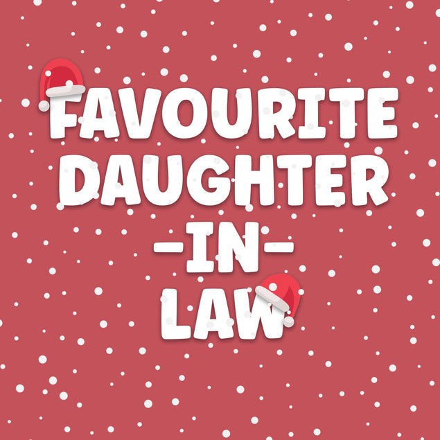 Favourite Daughter-in-Law Christmas Confetti-exploding Greetings Card