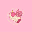 You Can Be Whoever You Want Pink Guinea Pig Unicorn Confetti-exploding Greetings Card