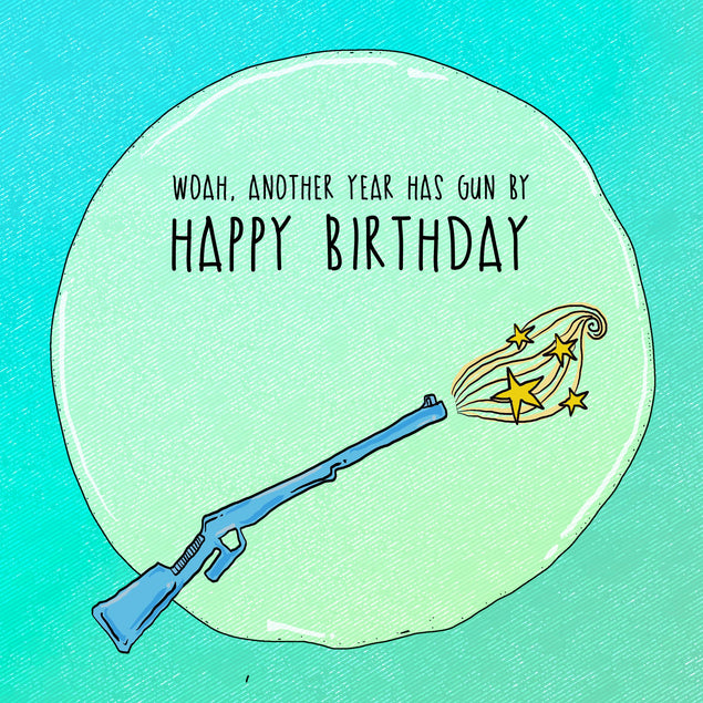 Shooting Happy Birthday Confetti-exploding Greetings Card – Boomf