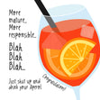 Shut Up And Drink Aperol Congratulations Confetti-exploding Greetings Card