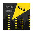 Black Batman Theme Happy 18th Birthday Confetti-exploding Greetings Card
