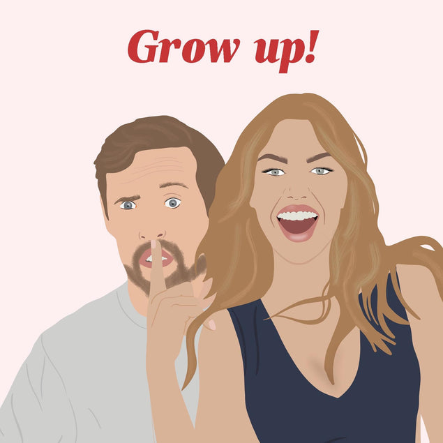 Grow Up The Therapy Crouch Birthday Confetti-exploding Greetings Card