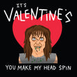 It's Valentine's You Make My Head Spin Exorcist Confetti-exploding Greetings Card