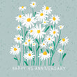Happy 45th Anniversary Cute Daisies Confetti-exploding Greetings Card
