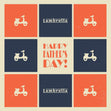 Lambretta Scooter Father's Day Confetti-exploding Greetings Card