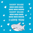 Daddy Shark Confetti-exploding Greetings Card