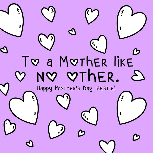 To A Mother Like No Other Bestie Mother's Day Confetti-exploding Greetings Card