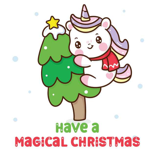 Have A Magical Christmas Unicorn Confetti-exploding Greetings Card