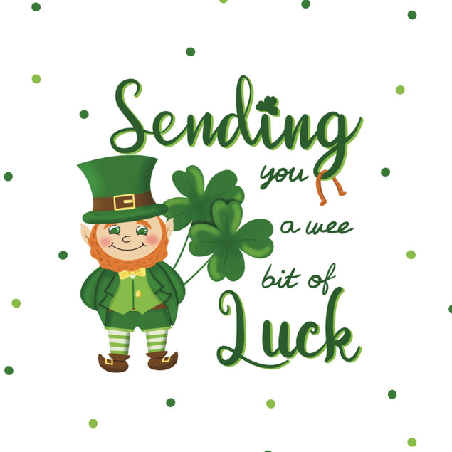 Sending You A Wee Bit Of Luck St. Patrick's Day Confetti-exploding Greetings Card