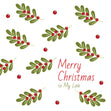 Merry Christmas My Love Mistletoe Confetti-exploding Greetings Card