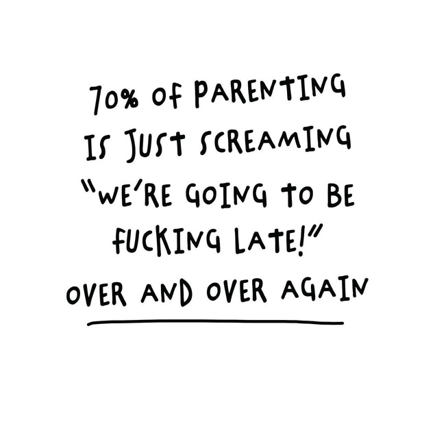 Parenting F***ing Late Confetti-exploding Greetings Card