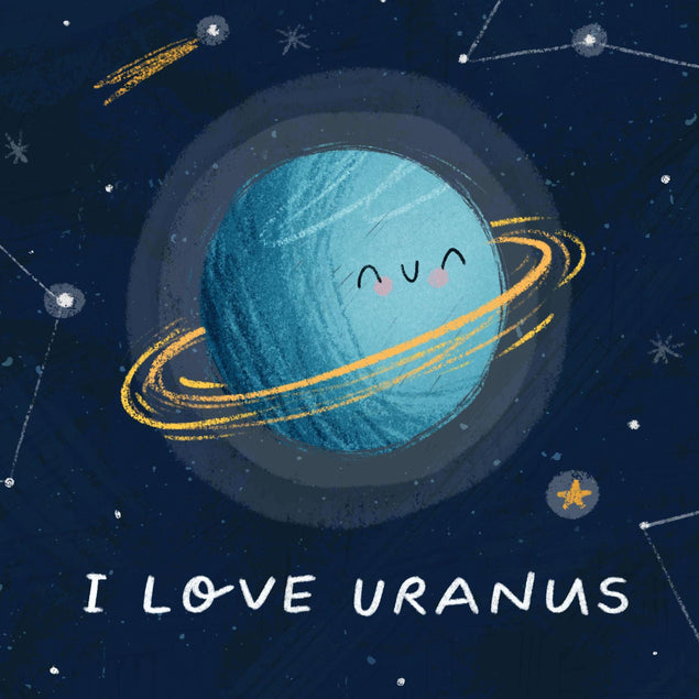 I Love Uranus Confetti-exploding Greetings Card