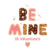 Be Mine It Valentine's Letter Biscuits Confetti-exploding Greetings Card