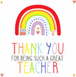 Thank You, Teacher Confetti-exploding Greetings Card