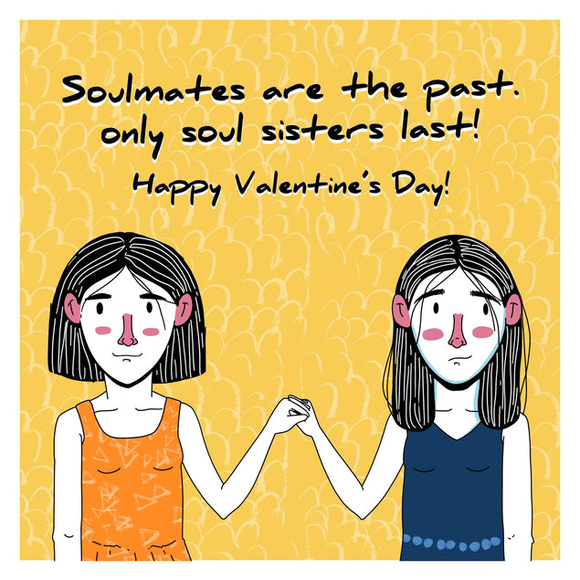 Soulmates Are The Past Valentine's Day Confetti-exploding Greetings Card