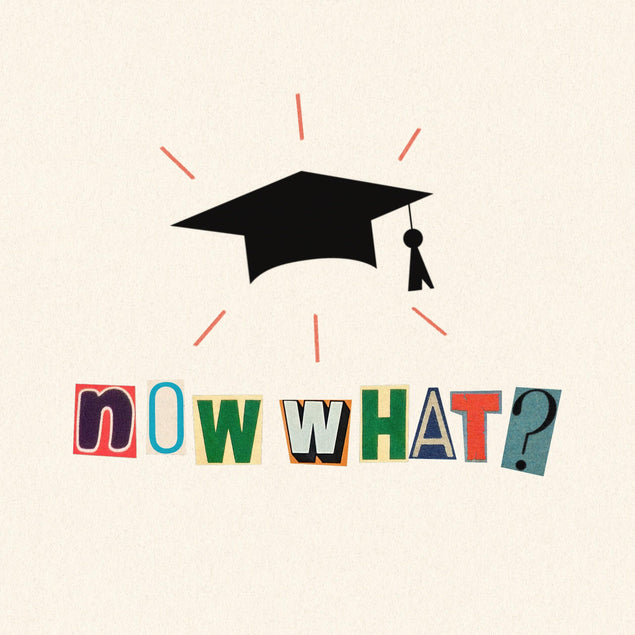 Colorful Now What Confetti-exploding Greetings Card