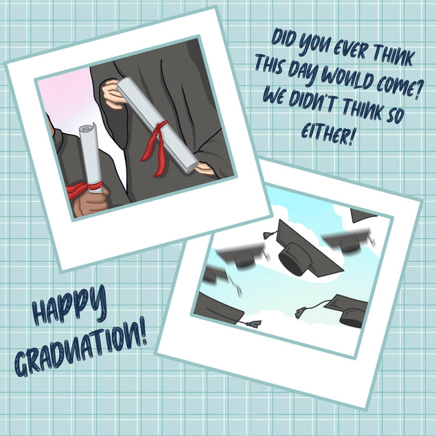 Did You Ever Think Happy Graduation Confetti-exploding Greetings Card