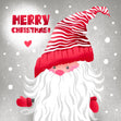 Merry Christmas Cute Little Santa Confetti-exploding Greetings Card