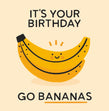 Go Bananas Birthday Confetti-exploding Greetings Card