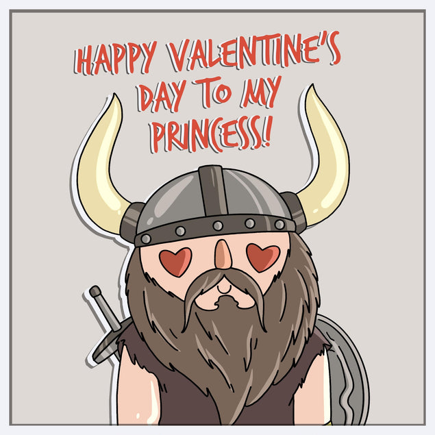 Happy Valentine's Day My Princess Confetti-exploding Greetings Card