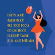 Dancing Girl Happy Birthday Confetti-exploding Greetings Card