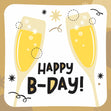 Happy Bright Birthday Champagne Confetti-exploding Greetings Card