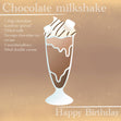 Chocolate Milkshake Recipe Happy Birthday Confetti-exploding Greetings Card