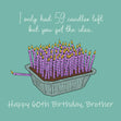 Happy 60th Birthday I Had Only 59 Candles Confetti-exploding Greetings Card