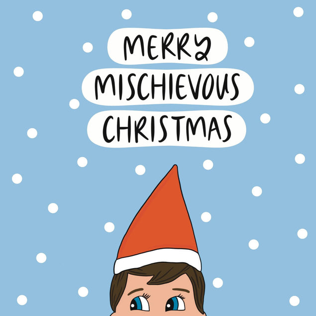 Merry Mischievous Christmas Confetti-exploding Greetings Card