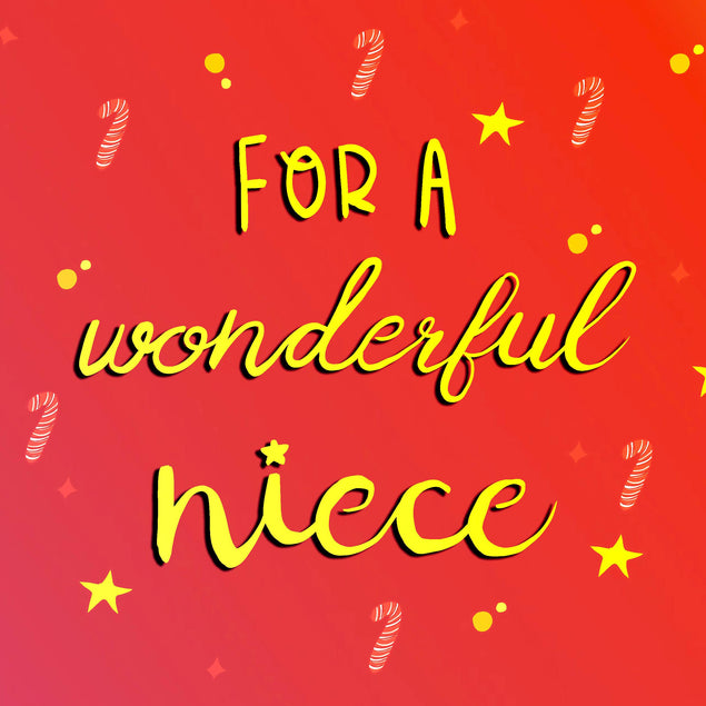 For A Wonderful Niece Christmas Confetti-exploding Greetings Card