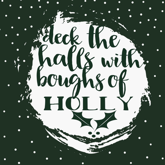 Deck The Halls Christmas Confetti-exploding Greetings Card