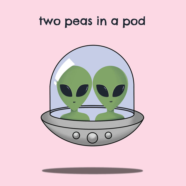 Two Peas In A Pod Confetti-exploding Greetings Card