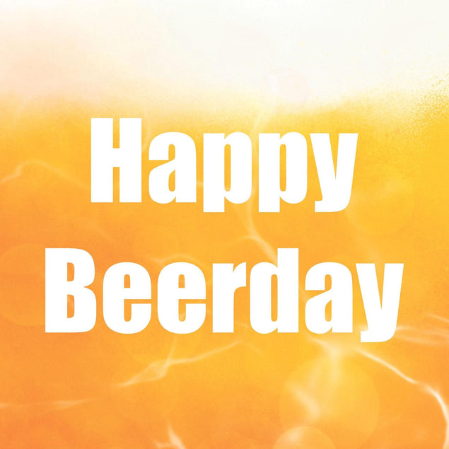 Happy Beerday Confetti-exploding Greetings Card