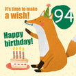 Make a Wish 94th Birthday Confetti-exploding Greetings Card