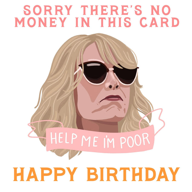 Sorry There's No Money Bridesmaids Birthday Confetti-exploding Greetings Card