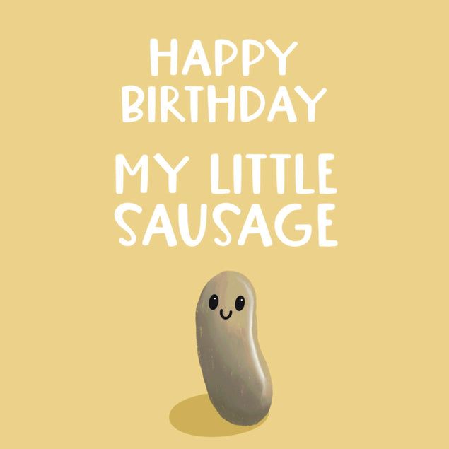 Happy Birthday Little Sausage Confetti-exploding Greetings Card