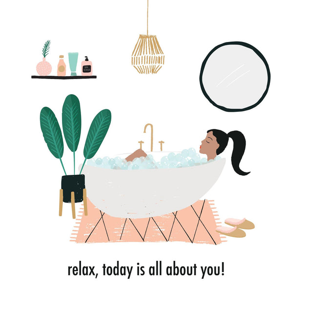 Relax, Today Is All About You Confetti-exploding Greetings Card