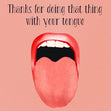 Sexy Tongue Cheeky Valentine?s Confetti-exploding Greetings Card