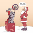 Santa And His Harley Davidson Christmas Confetti-exploding Greetings Card